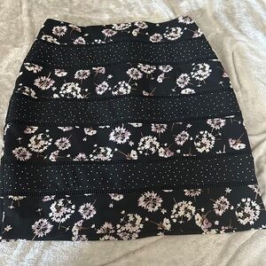 WHBM mixed pattern pencil skirt